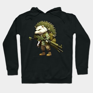 Hedgehog machine gunner Hoodie